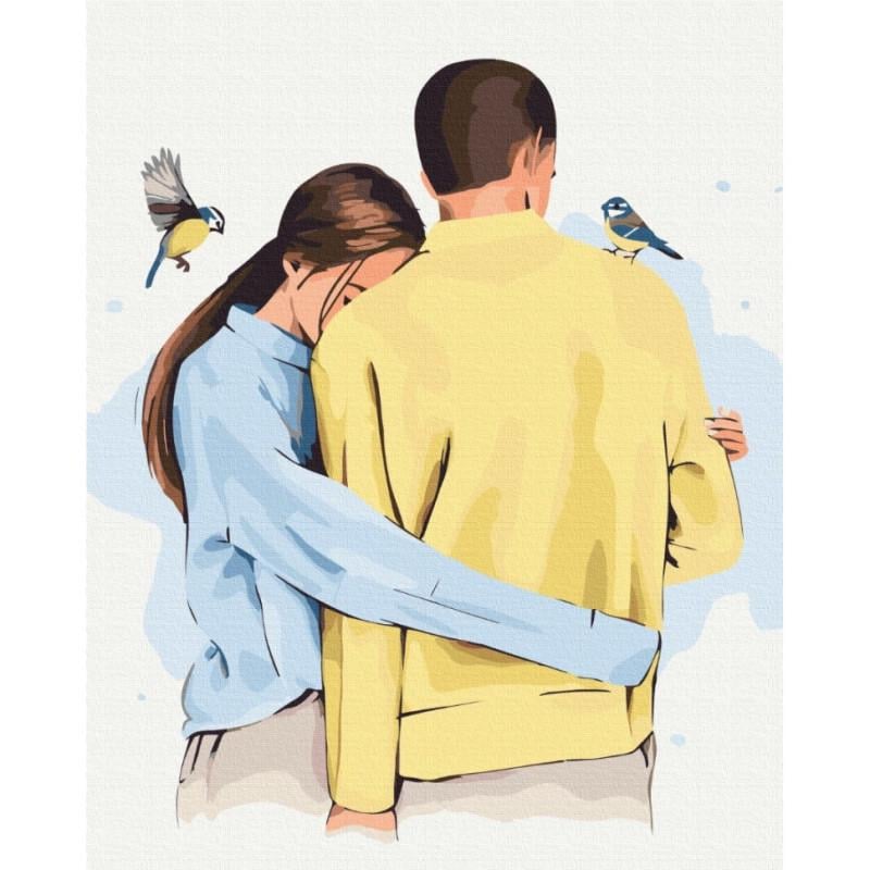 Картина по номерам Brushme В твоих объятиях BS53452 40х50 см