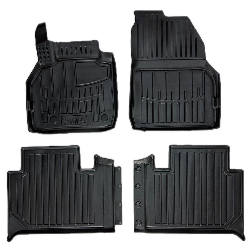 Коврики в салон SOVA-PL для Renault Scenic II 2003-2009 резиновые 4 шт. Черный (28800657) Коврики в салон SOVA-PL для Renault Scenic II 2003-2009 резиновые 4 шт. Черный (28800657)