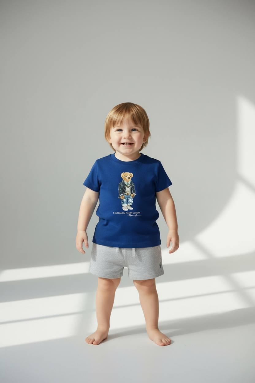 Футболка Polo Ralph Lauren 18 месяцев 80 см Синий (001300172)