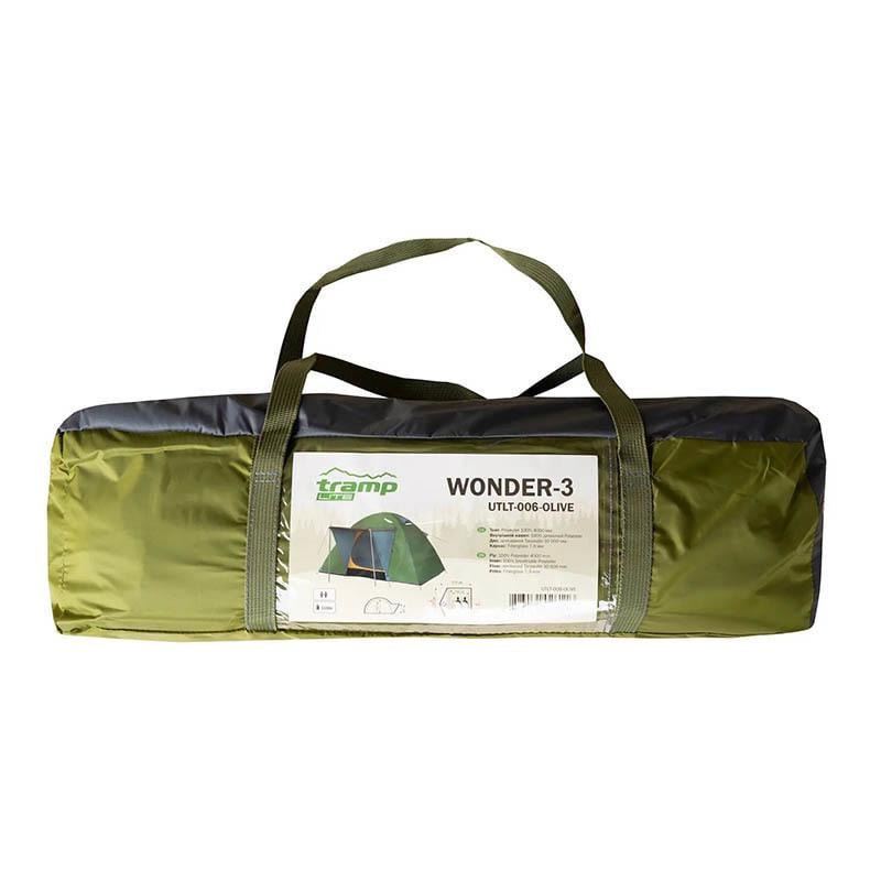 Палатка трехместная Tramp Lite Wonder 3 Olive (UTLT-006-olive) - фото 29