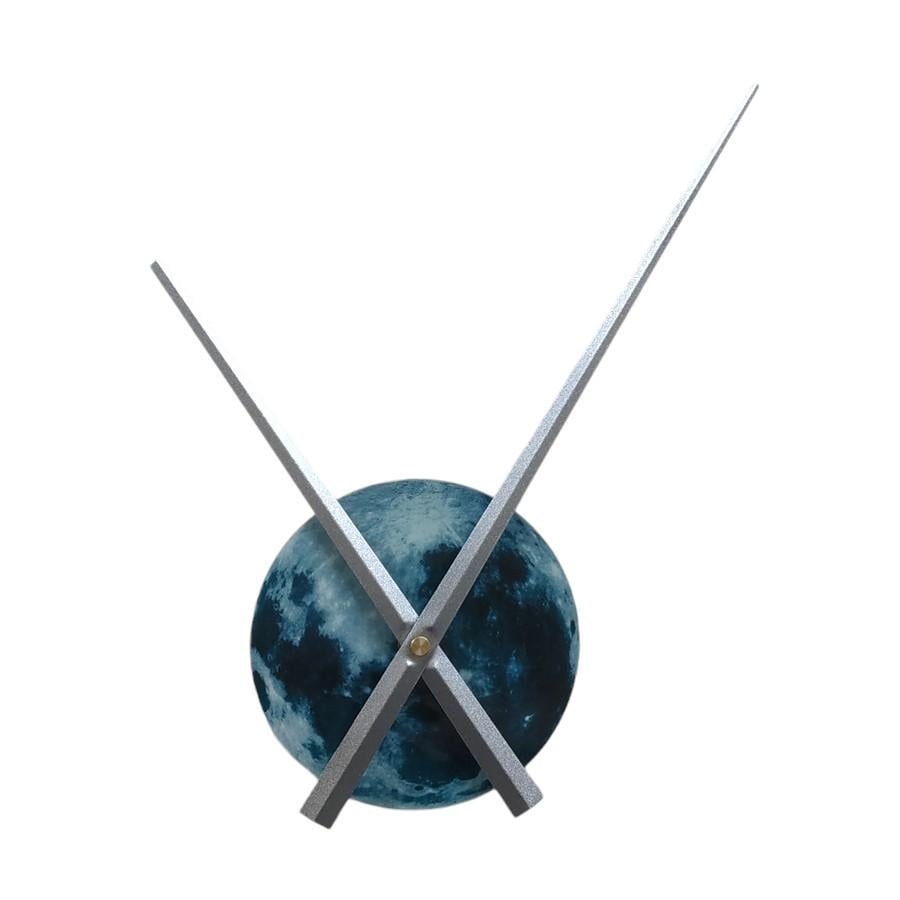 Годинниковий механізм Місяць що світиться стрілка 30 см Зелений/Сріблястий (1103-3)