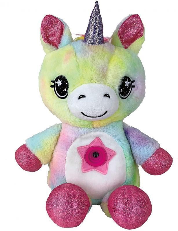 Мягкая плюшевая игрушка ночник-проектор Star Belly Dream Lites Puppy 7 режимов LED подсветки Единорог Радужный (1534972077)