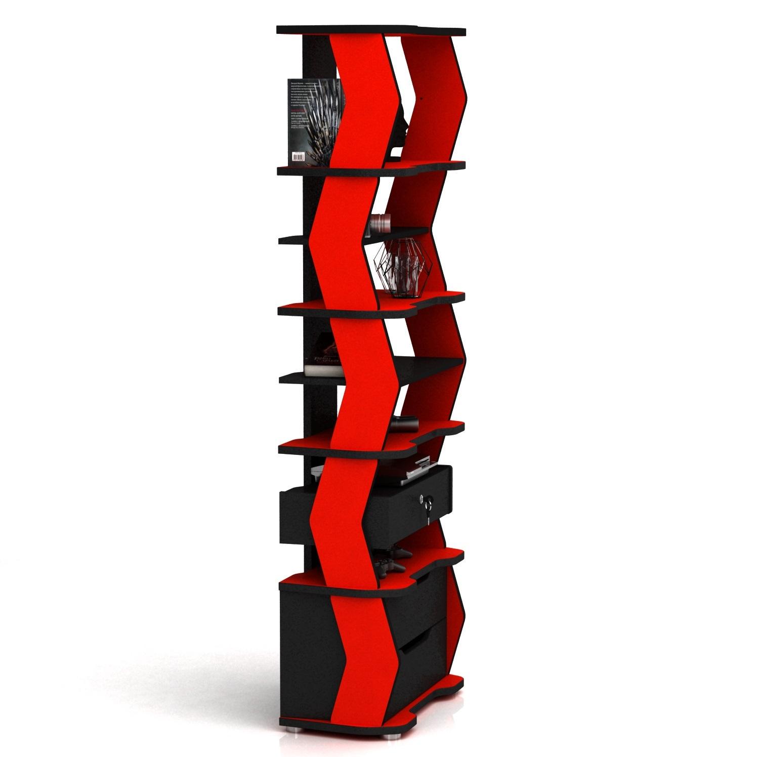 Стелаж геймерський XGamer GAMER CITY 5 ГМСXGGC5 Чорний - фото 2 Стелаж геймерський XGamer GAMER CITY 5 ГМСXGGC5 Чорний - фото 2