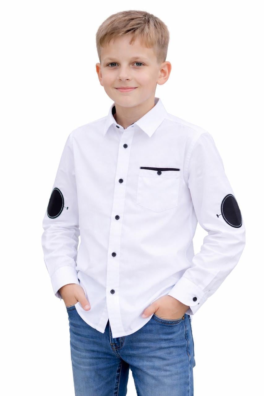 Рубашка для мальчика Pufudi 002 146 см Белый (295501_146)