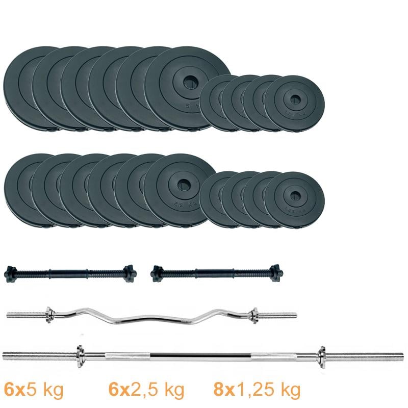 Набор штанг с гантелями Newt Gym Set 2 Rock Pro 70 кг (NE-PL-SET2-70) - фото 6