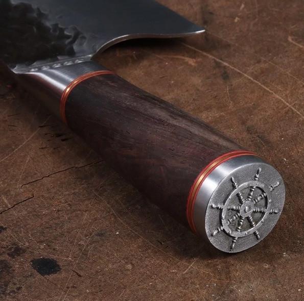 Ніж кухонний ручної роботи LZJ-18 30,5 см - фото 4 Ніж кухонний ручної роботи LZJ-18 30,5 см - фото 4