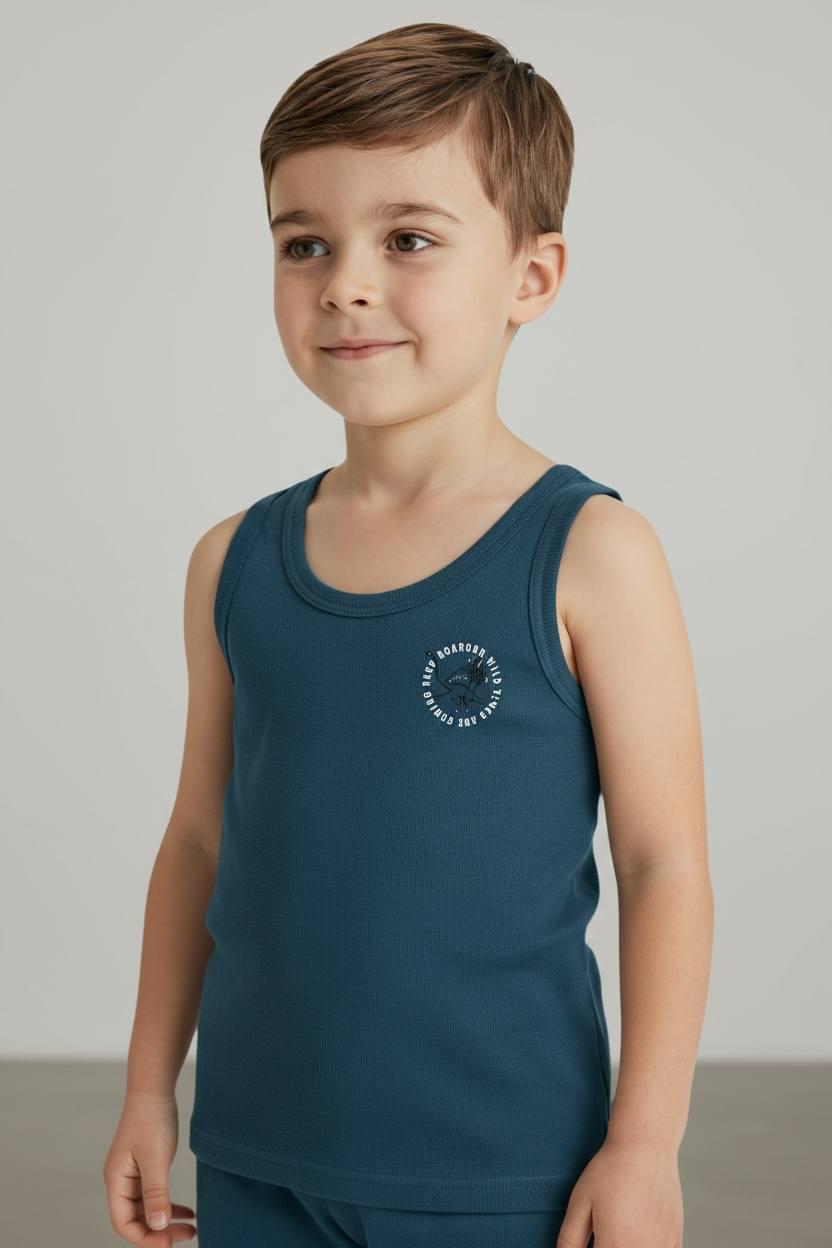 Майка и труси-боксеры Lupilu 6-8 лет 122-128 см Бирюзовый