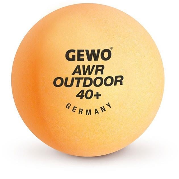 М'яч для настільного тенісу Gewo AWR Outdoor 40+ 6 шт. Orange (931308)