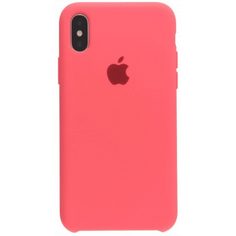 Чохол GoVern Silicone Case для Apple iPhone XS Max Яскраво-рожевий