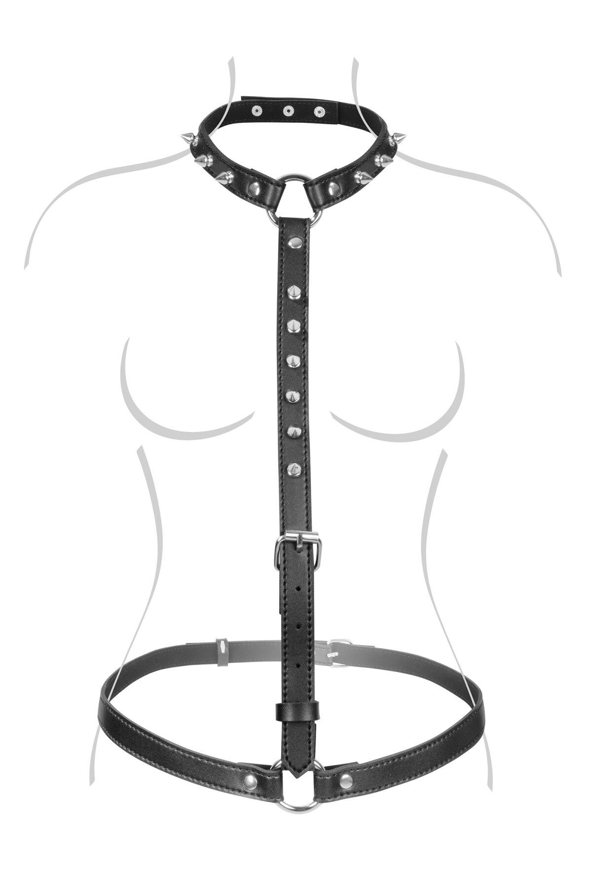 Портупея на тело Fetish Tentation Sexy Adjustable Harness - фото 3