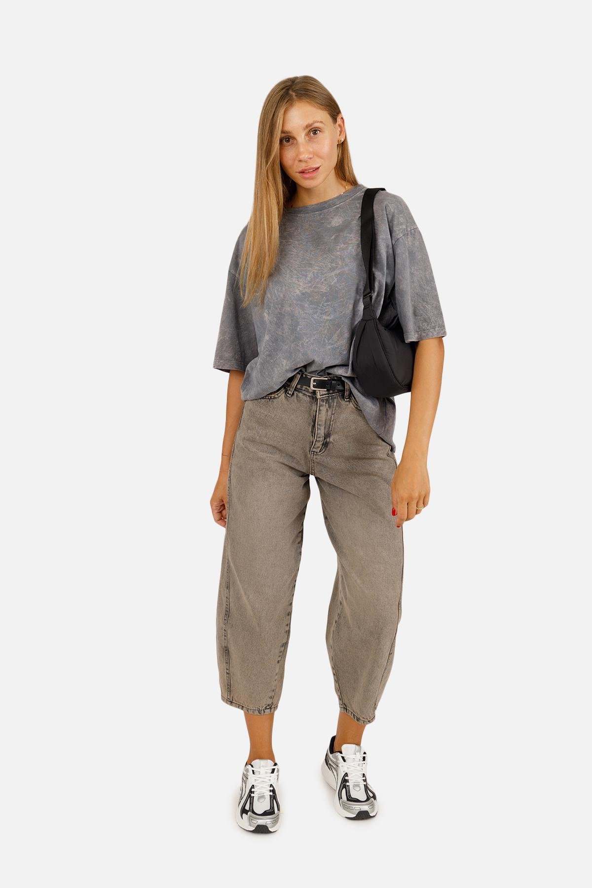 Джинсы женские Horseshoe ЦБ-00257219 р. 42 Серый (SKT001012228)