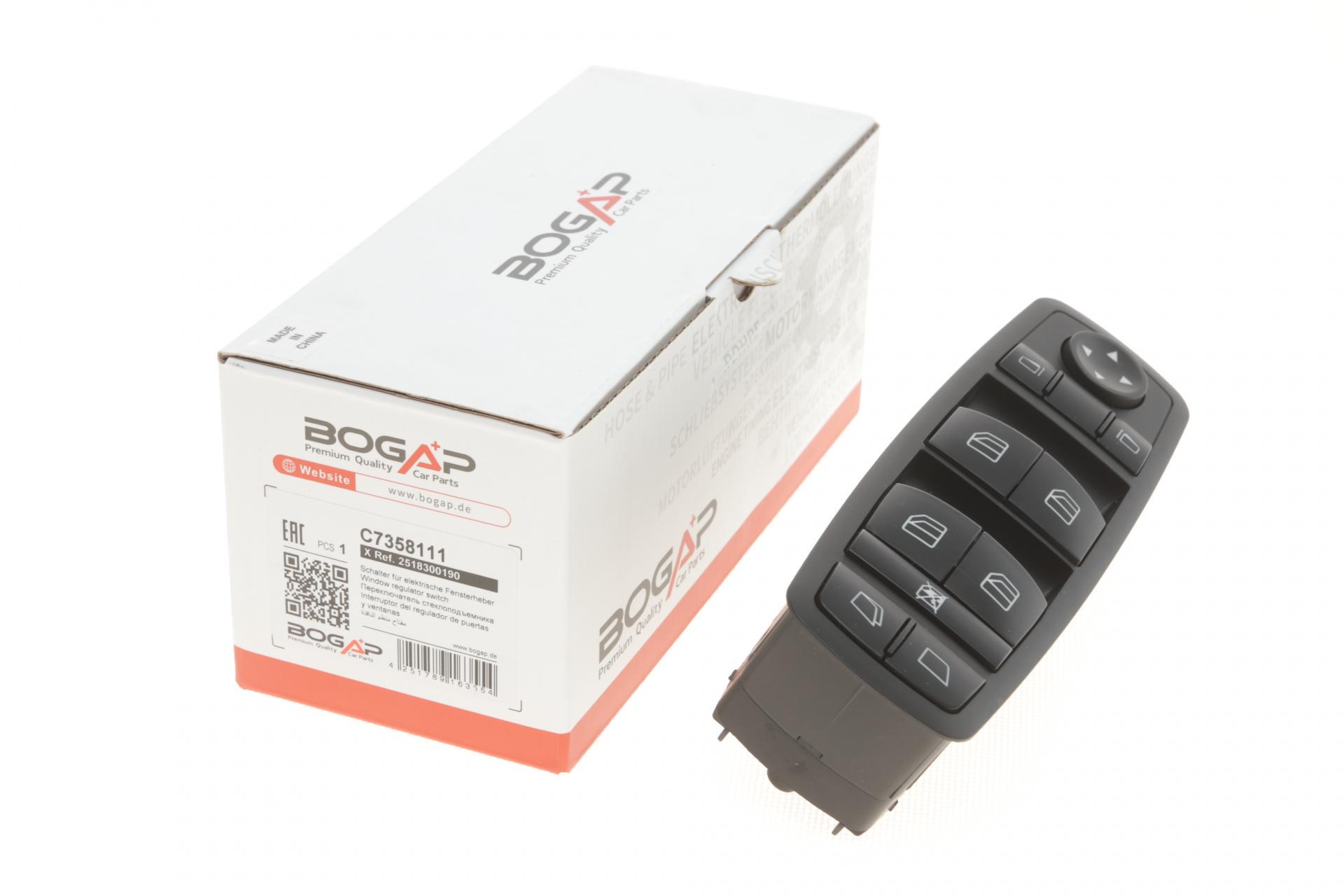 Кнопка стеклоподъемника BOGAP L Mercedes GL-class X164/M-class W164 06-12 (C7358111)