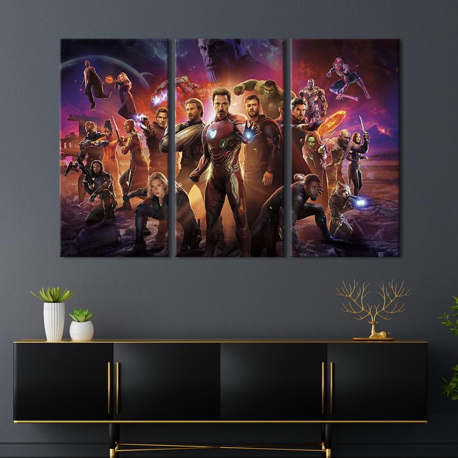 Модульная картина триптих Avengers 156x100 см (683-31)