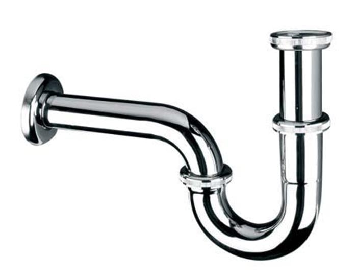 Сифон для умывальника McAlpine трубный без слива 11/4х32 Хром (215CB)