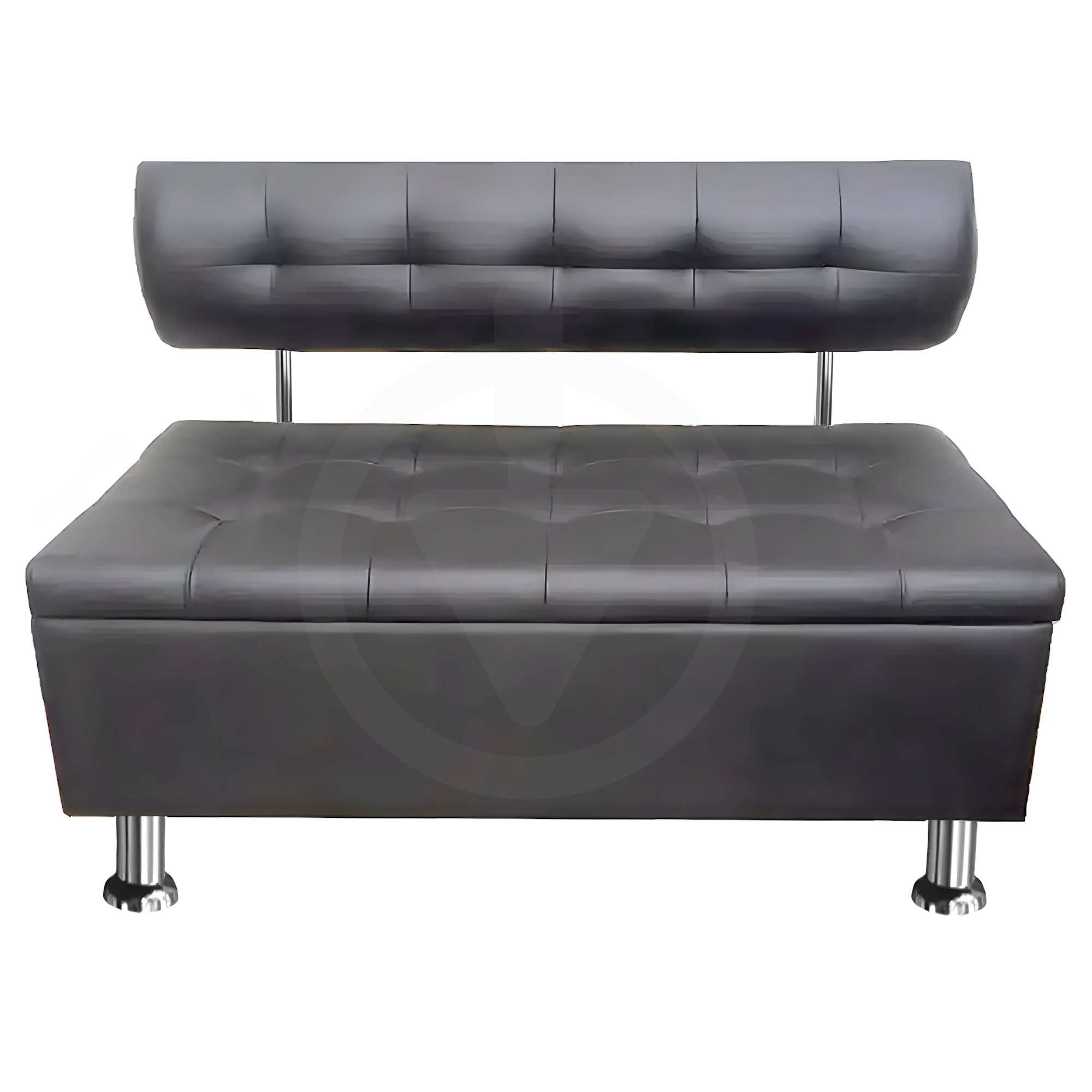 Диван офисный с нишей AVVS для ожидания/приемной 150 см с ножками 14 см Светло-серый (25808399) - фото 1