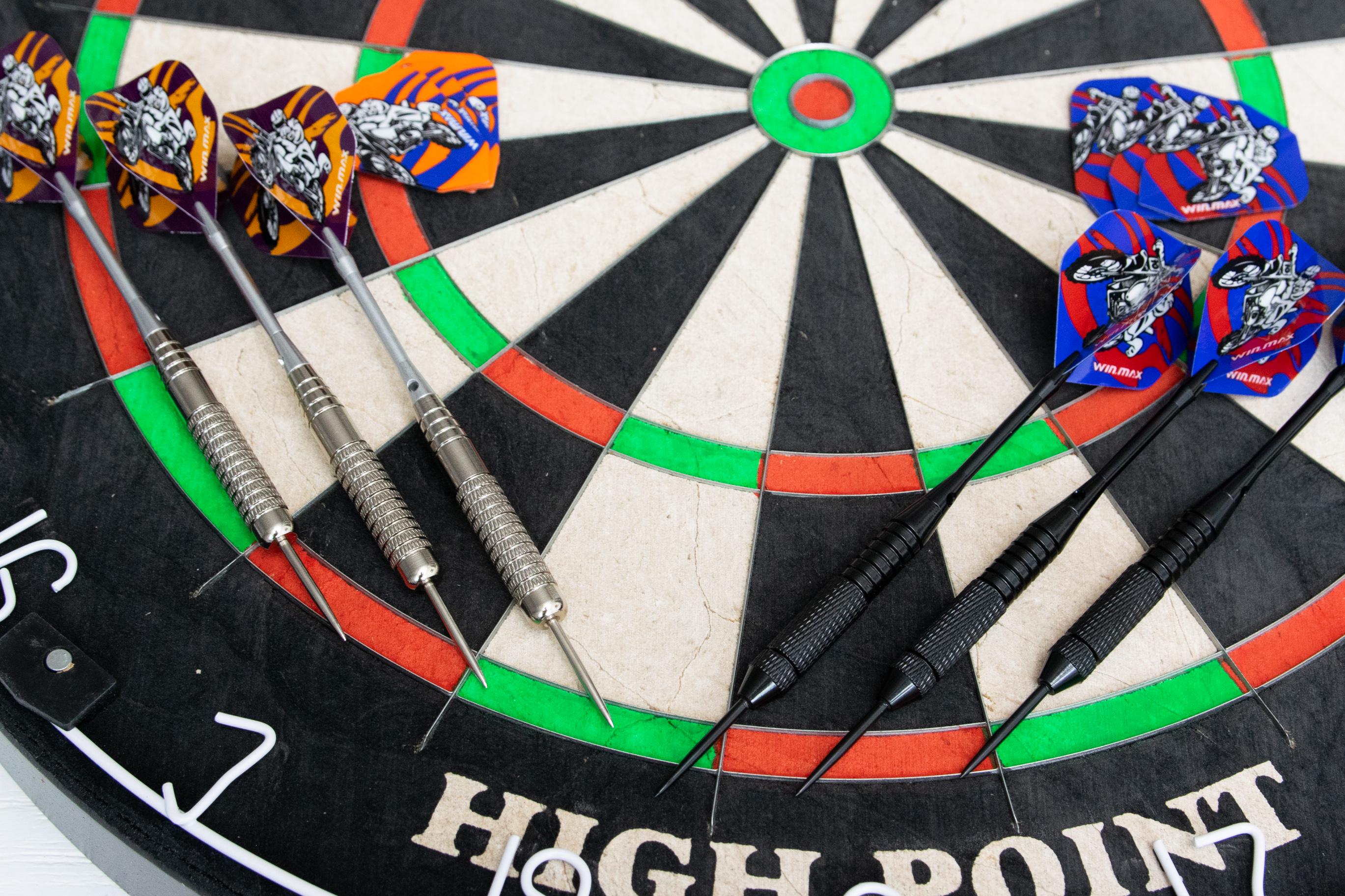 Дартс из сизаля Winmax Match Play и 6 дротиков (cubes-1) - фото 2