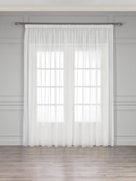 Тюль ALBO 500x270 см шифон белый ТК-5м