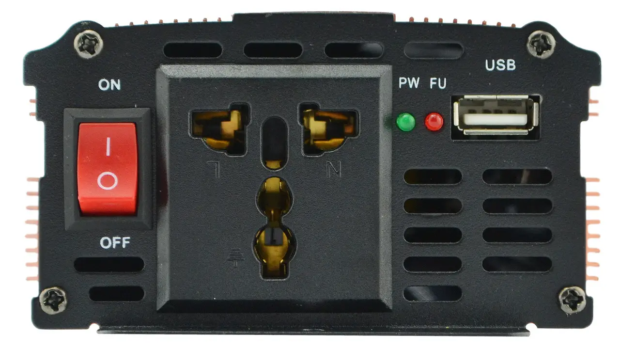 Преобразователь напряжения UKC 12-220 V 1500 W USB Gold (2352352325) - фото 7
