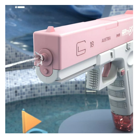 Пистолет детский Water Gun Glock USB Pink (11066715) - фото 2