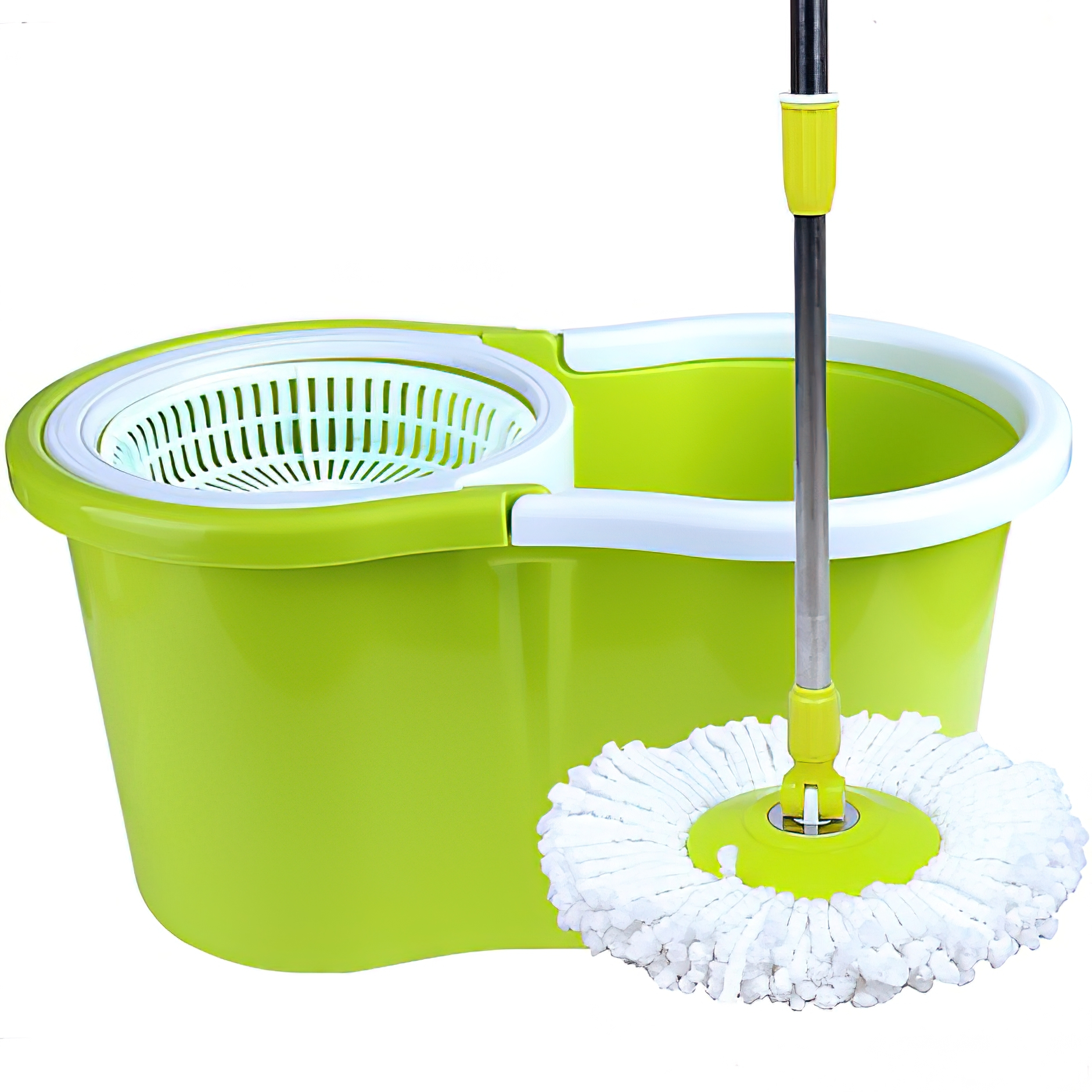 Комплект для уборки универсальный швабра с отжимом-центрифугой и ведром Easy Mop (10-1243016) - фото 2