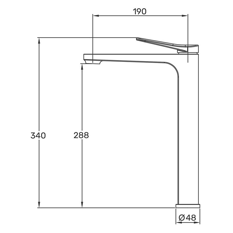 Смеситель для умывальника высокий Gappo G1010-23 Золотой сатин (1055618) - фото 10