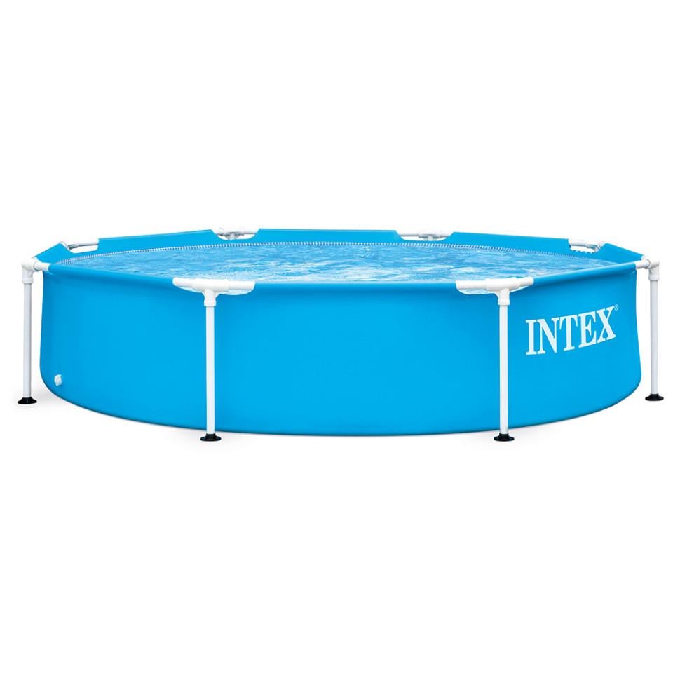 Бассейн каркасный круглый Prism Frame Intex 28205 244х51 см Синий (147-9-28205)