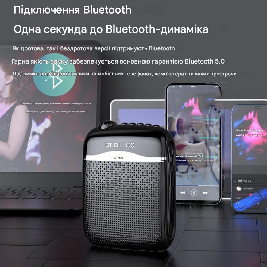 Гучномовець APORO T21 мікрофон Bluetooth 2,4 20 Вт 5,0 ГГц (2746752829) - фото 2 Гучномовець APORO T21 мікрофон Bluetooth 2,4 20 Вт 5,0 ГГц (2746752829) - фото 2