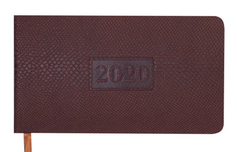 Еженедельник карманный датированный 2020 Buromax AMAZONIA А6 128 страниц Коричневый (BM.2790-25)