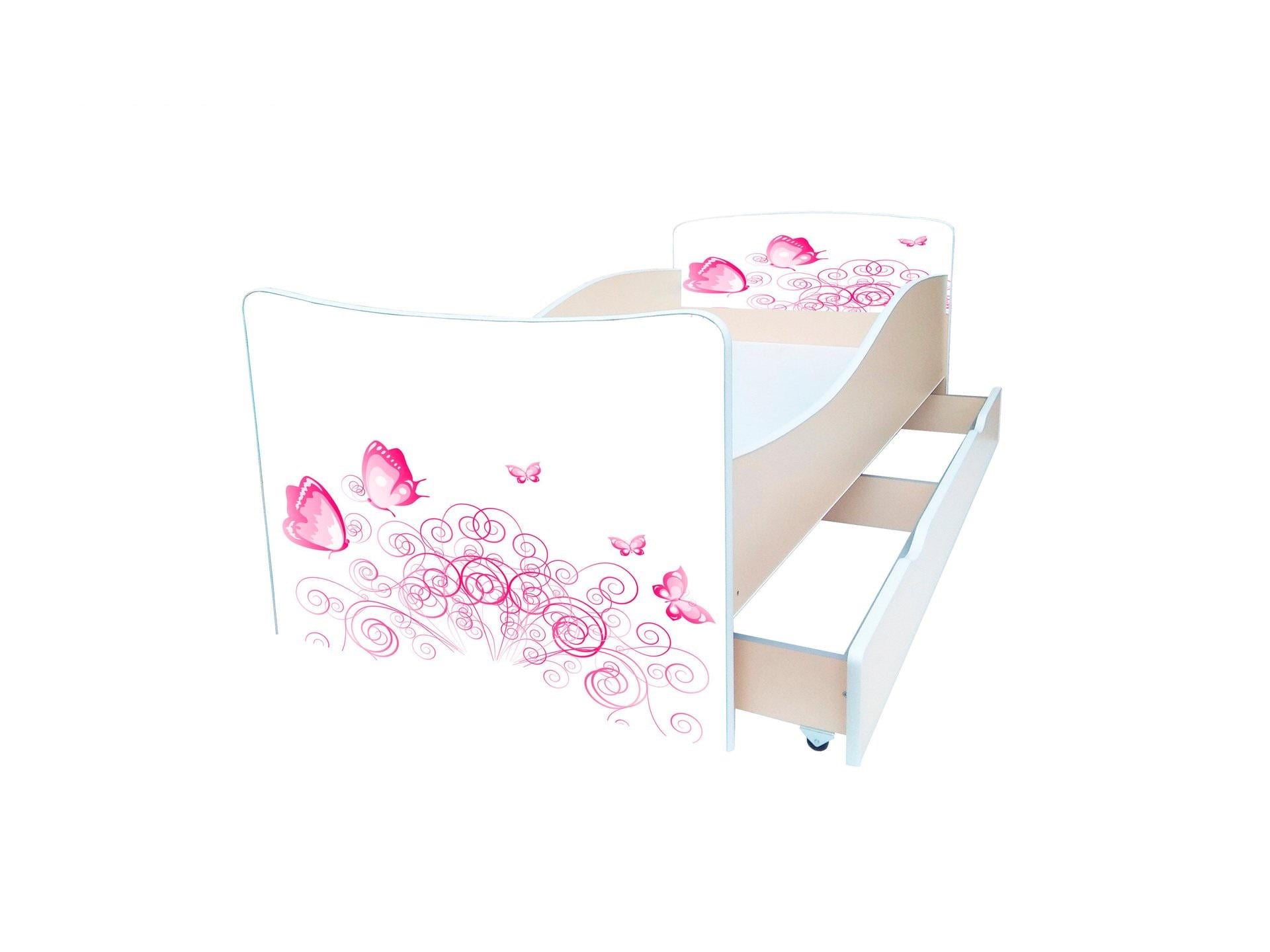 Кровать детская Viorina-Deko Kinder 16 с ящиком ламинированное ДСП 80х170 см Белый