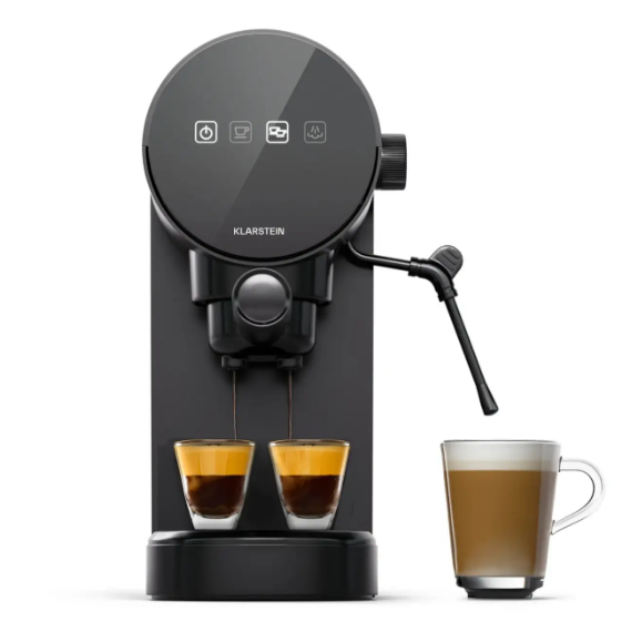 Кавомашина для дому KLARSTEIN Furore Espresso 1360 Вт 20 бар 2-дозова (10045526)