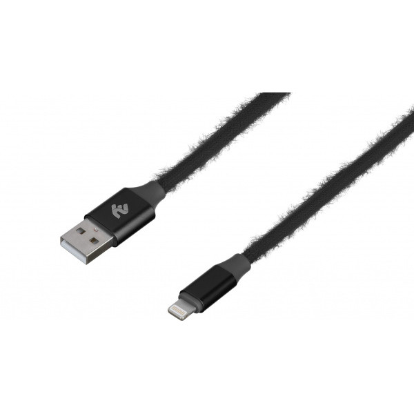 Кабель 2e USB 2.0 to Lightning 1 м Black (2E-CCLAC-BLACK) - фото 2