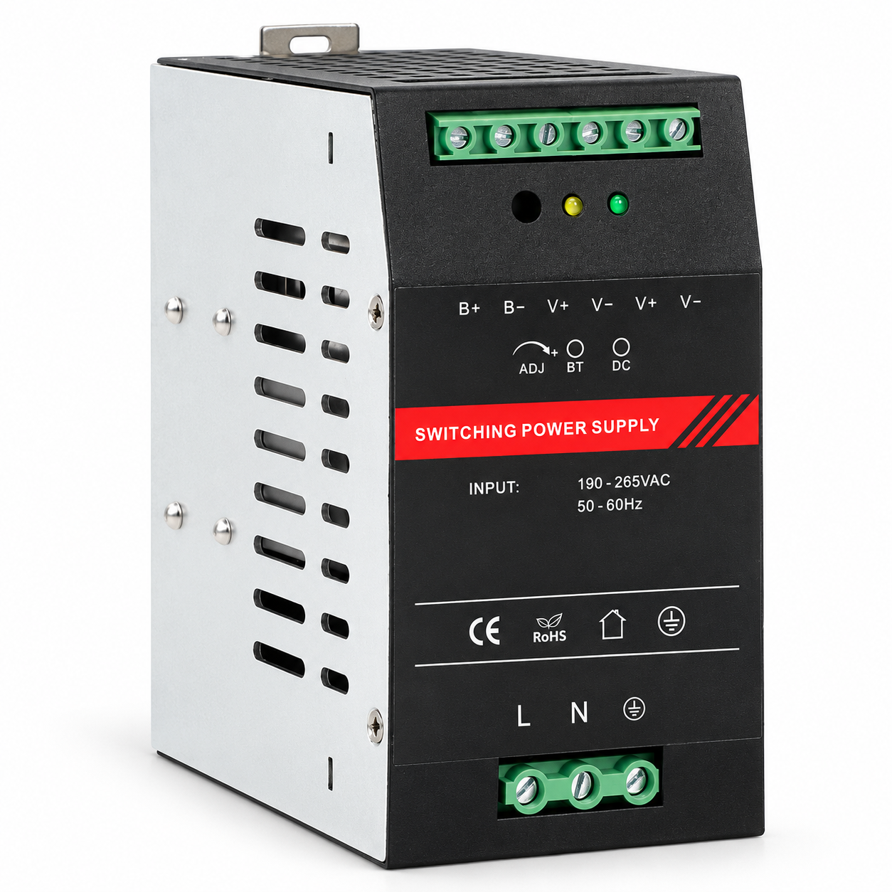 Блок питания DR48240-03 48V 5А 280 Вт установка на DIN-рейку Black (38125128) Блок питания DR48240-03 48V 5А 280 Вт установка на DIN-рейку Black (38125128)