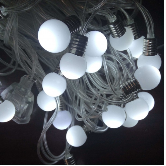Гірлянда-лампочка ретро 20 шт. 1,8 см LED DL 7 м Білий матовий (Z-1362-07)