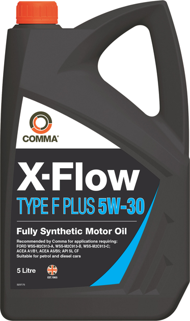 Моторне мастило автомобільне COMMA FLOW TYPE F PLUS 5W-30 5 л (XFFP5L)