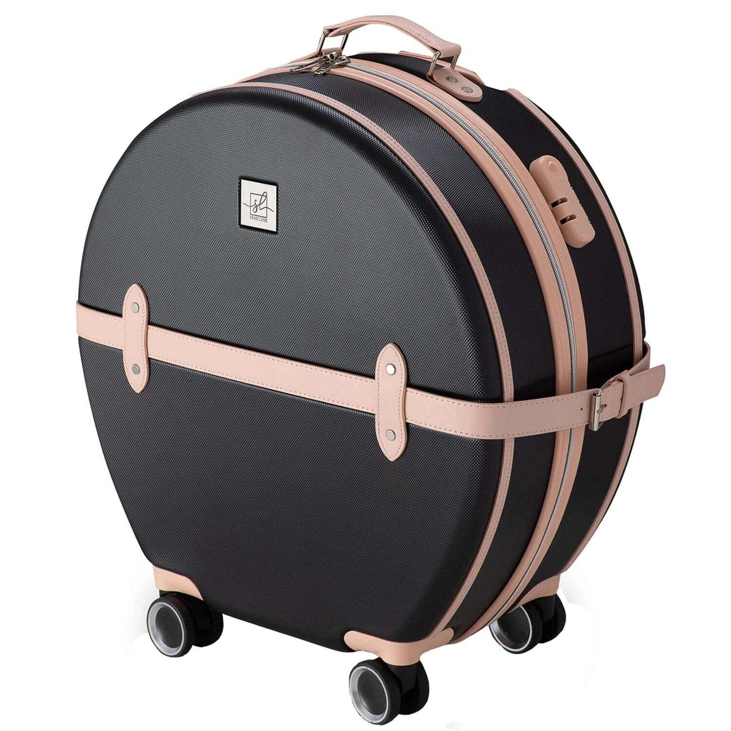 Чемодан ABS-пластик 24" Черный с розовыми вставками (DAS302671) Чемодан ABS-пластик 24" Черный с розовыми вставками (DAS302671)