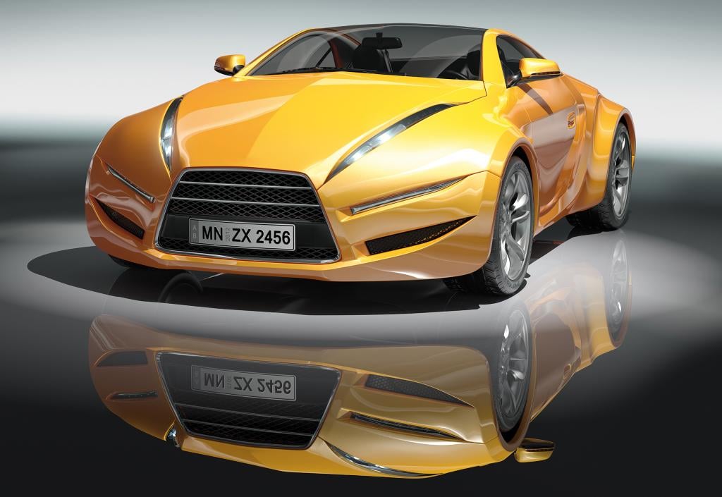 Фотообои флизелиновые 3D 368x254 см Consalnet Машина желтый монстр (143V8)