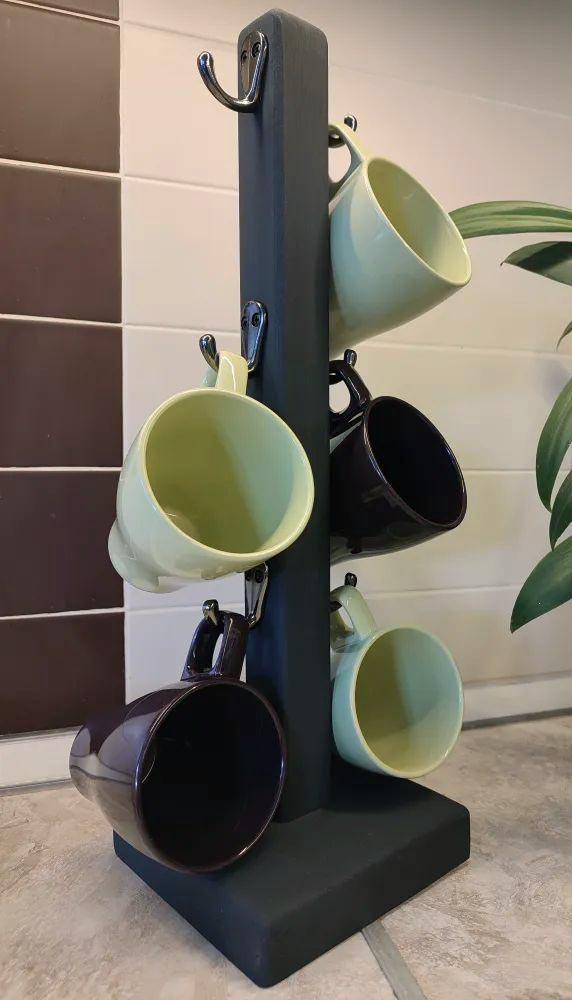 Стойка для кружек из дерева Нератан Венге (СДК-008512) - фото 2 Стойка для кружек из дерева Нератан Венге (СДК-008512) - фото 2