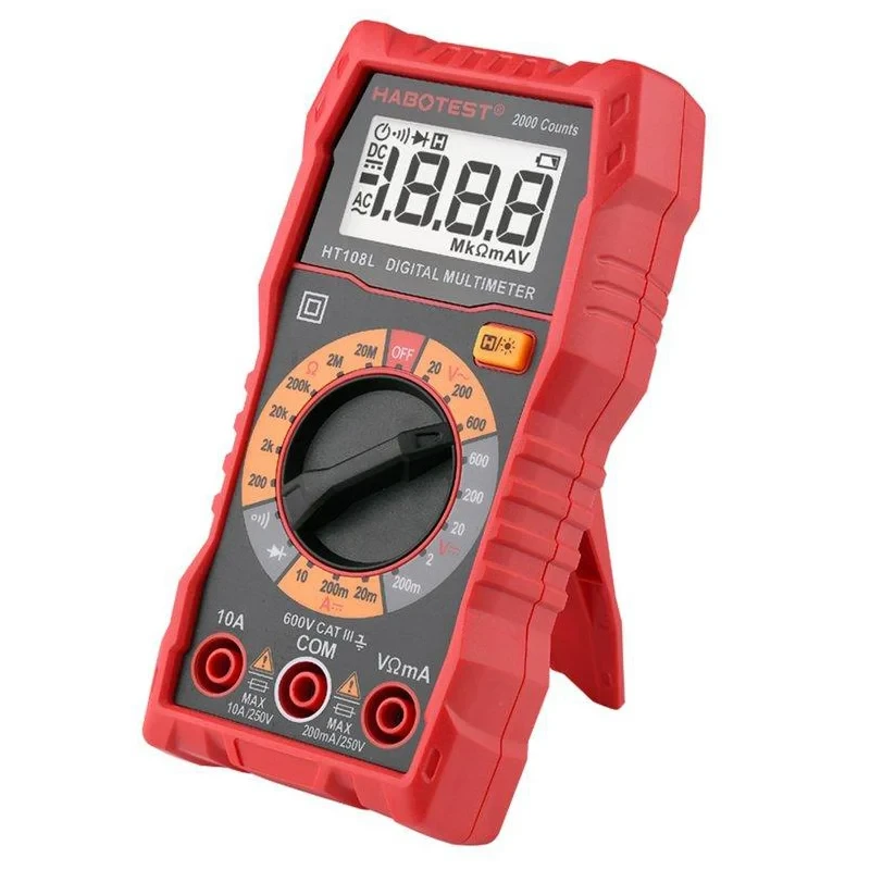 Мультиметр цифровой Habotest HT108L DC600V/10A AC600V (HT108L) - фото 2 Мультиметр цифровой Habotest HT108L DC600V/10A AC600V (HT108L) - фото 2