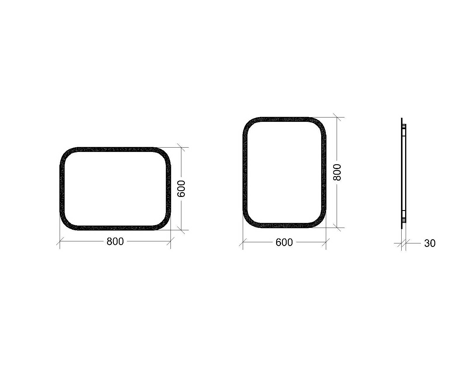 Зеркало с LED подсветкой Эйлиш 600х800 мм (AILISH 1-600х800) - фото 6