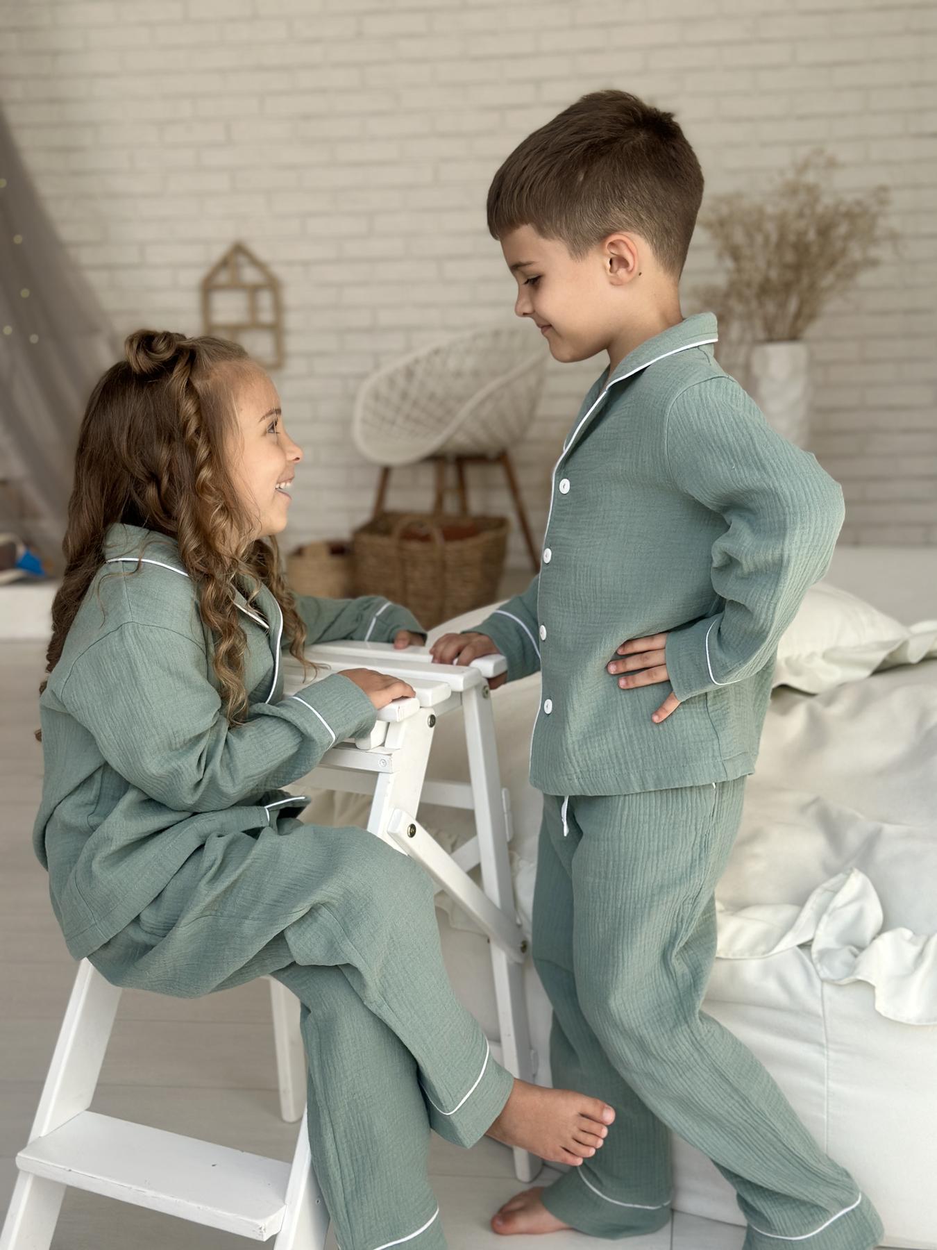 Брюки детские COSY пижамные 116-122 см Эвкалиптовый (VIMUЕ5400) Брюки детские COSY пижамные 116-122 см Эвкалиптовый (VIMUЕ5400)
