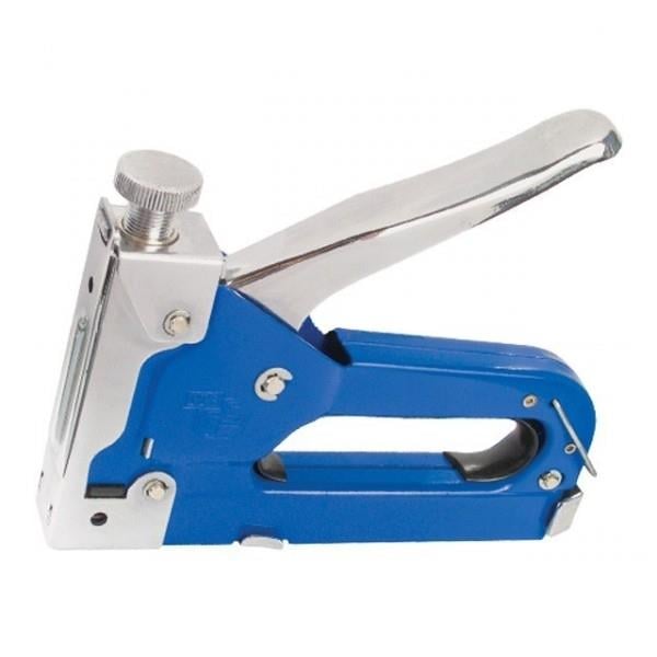 Пистолет скобозабивной механический Intertool RT-0101 под скобу 11,3x0,70x4-14 мм Синий (11395827)