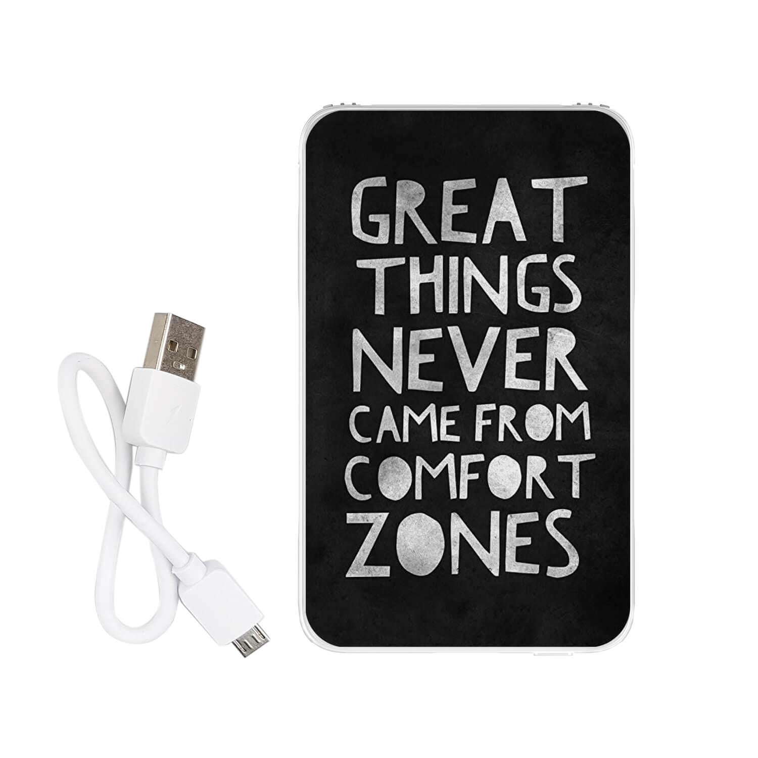 Повербанк с принтом "Came from comfort zones" 5000 mAh Повербанк с принтом "Came from comfort zones" 5000 mAh