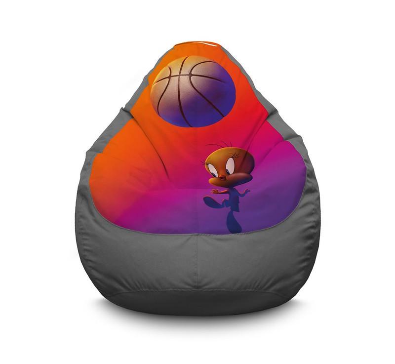 Кресло мешок iPuff Space Jam Tweety Bird Оксфорд XL 80x110 см Серый Кресло мешок iPuff Space Jam Tweety Bird Оксфорд XL 80x110 см Серый