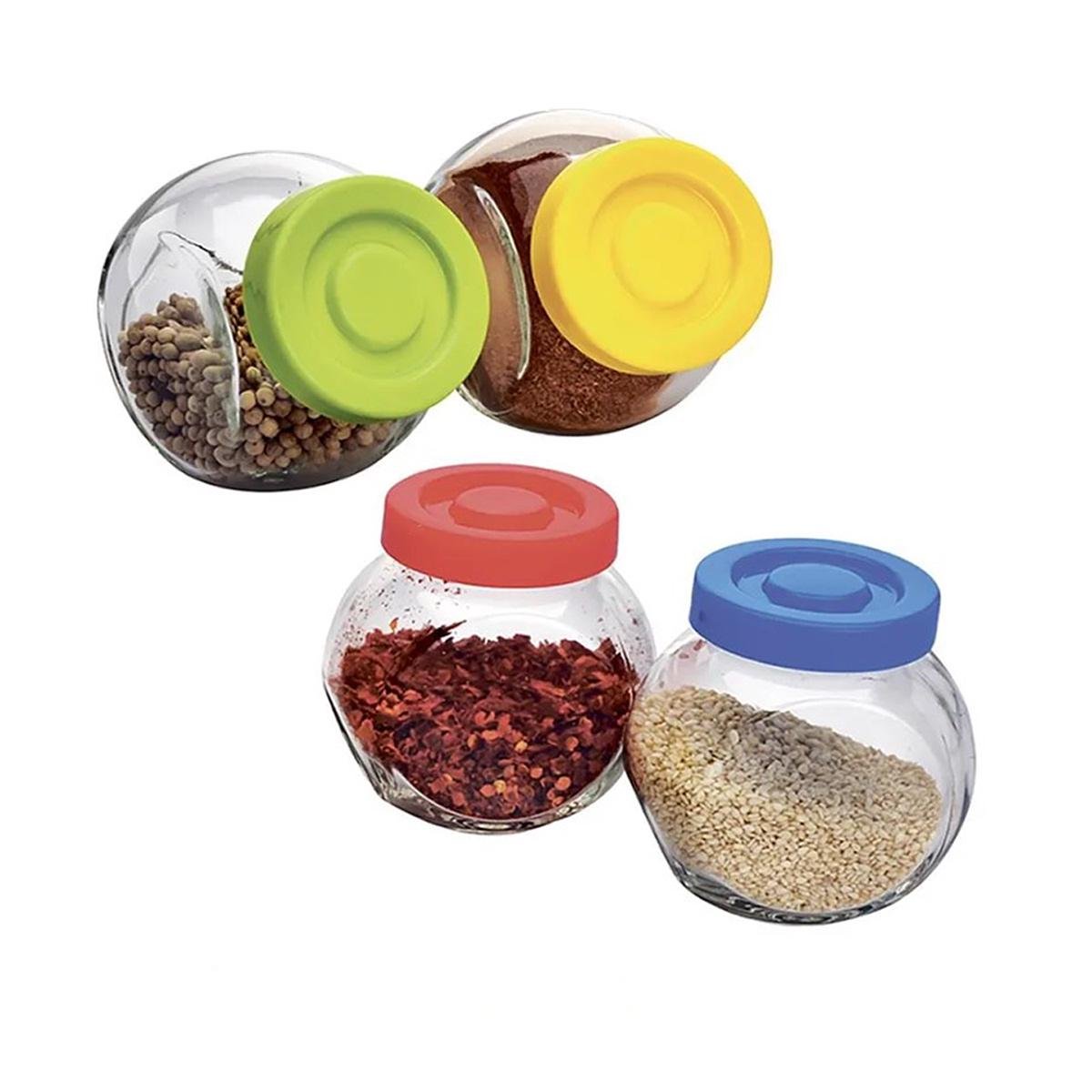 Набор банок стеклянных Stenson 200 мл 4 шт. (MРН005273)