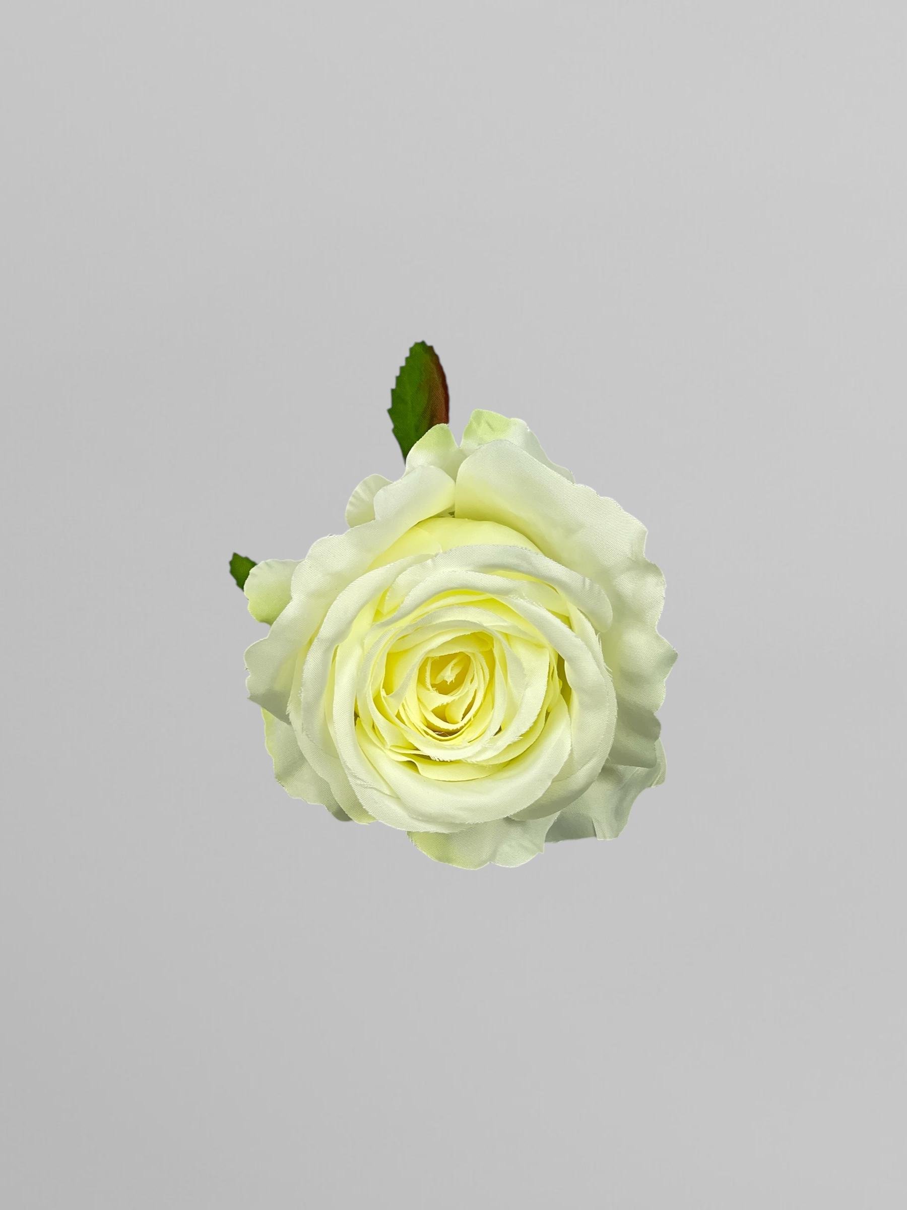 Искусственная головка розы из сатина 8 см Желтый (К02020) - фото 2 Искусственная головка розы из сатина 8 см Желтый (К02020) - фото 2