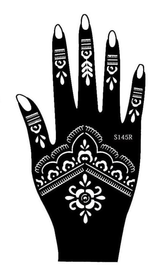 Трафарет для тату S145R для правої руки (2273984404)