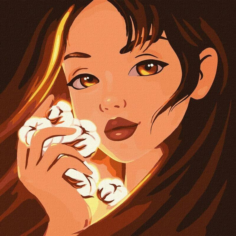 Картина по номерам Очаровательный хлопок 40х40 см (2824286977)