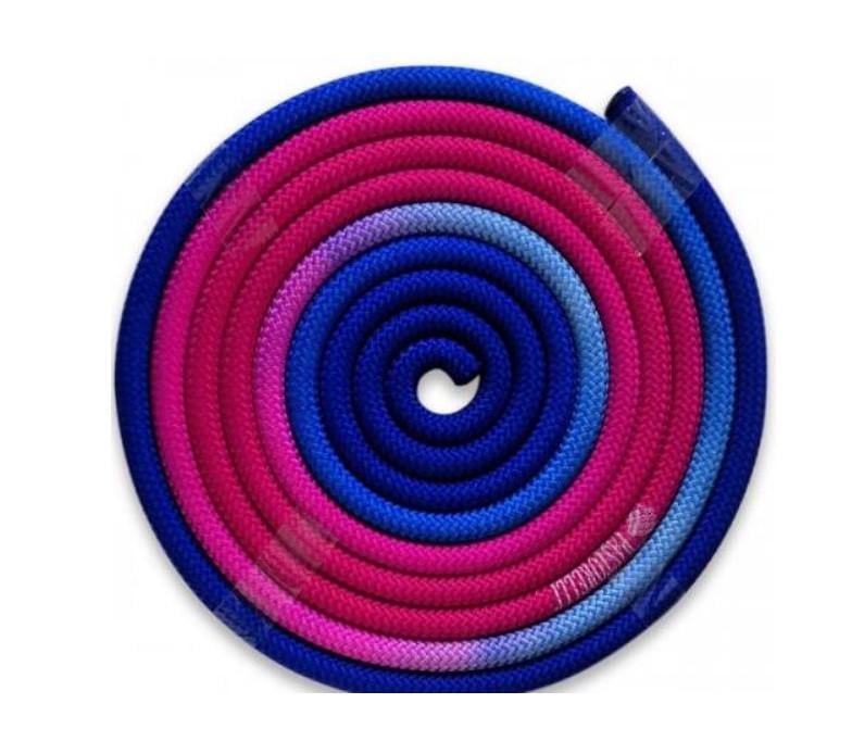 Скакалка Pastorelli New Orleans FIG 04258 3 м Синій/Фуксія/Рожевий (6936116100518)