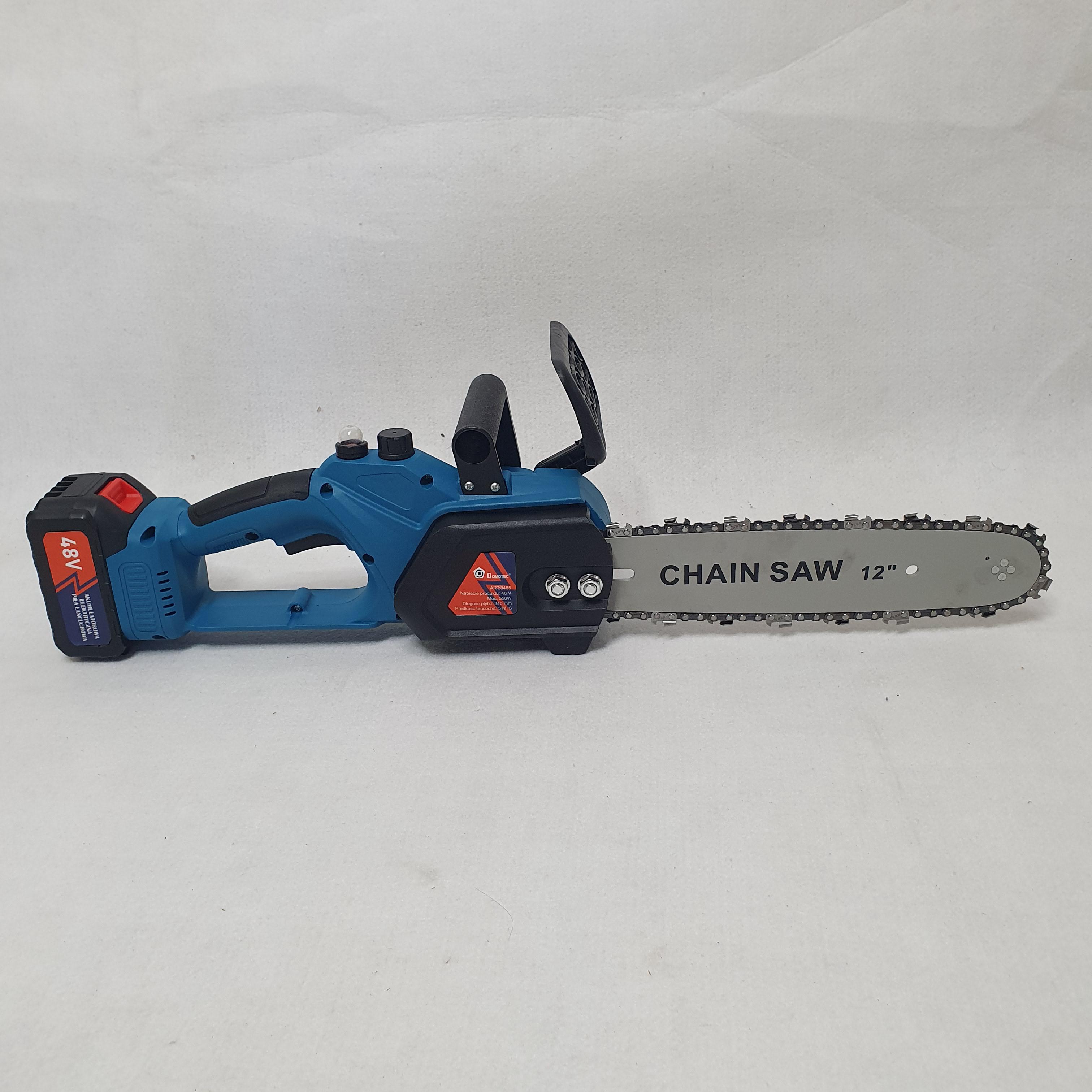 Пила аккумуляторная цепная Domotec Chain с 2 аккумуляторами 12B 48V для обрезки деревьев (Saw -FG-97) - фото 6 Пила аккумуляторная цепная Domotec Chain с 2 аккумуляторами 12B 48V для обрезки деревьев (Saw -FG-97) - фото 6