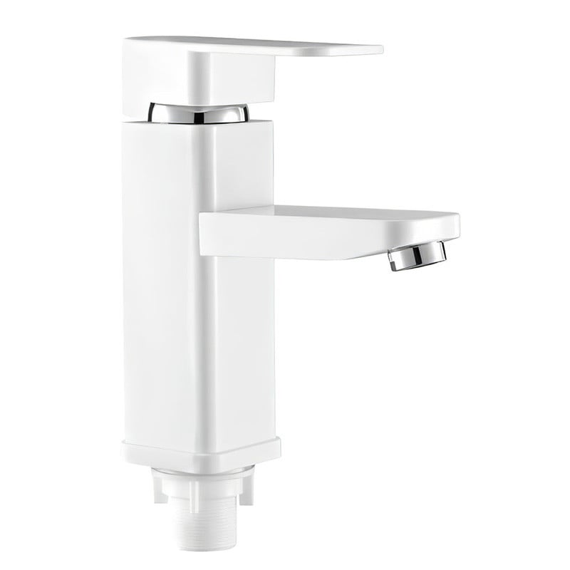 Смеситель для умывальника PLAMIX Kub-001 White (PM0611)